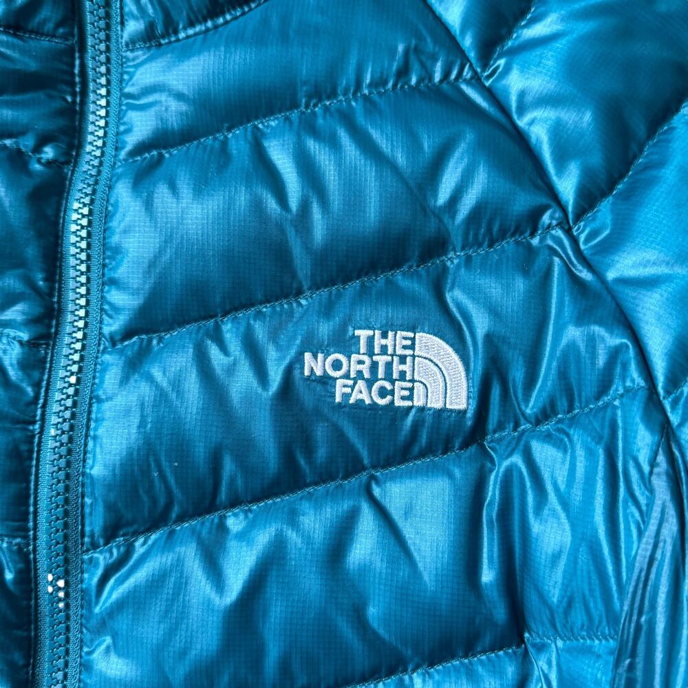 The North Face Down Puffer Coat Turquoise - Picture 5 of 12